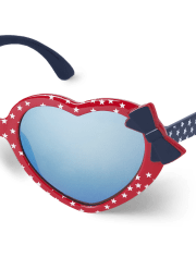 Girls Heart Sunglasses - American Cutie