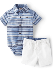 Baby Boys Matching Family Striped 2-Piece Set - Sandy Shores