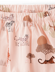 Jupe-short Fille Animal Ruffle - Safari