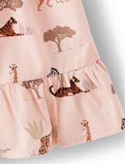 Jupe-short Fille Animal Ruffle - Safari