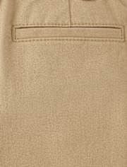Boys Wrinkle-Resistant Belted Chino Shorts - Uniform