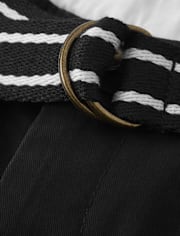 Boys Wrinkle Resistant Belted Chino Pants - Uniform