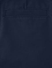 Boys Wrinkle Resistant Belted Chino Pants - Uniform