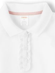 Polo à volants pour fille - Uniforme
