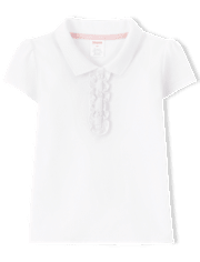 Polo à volants pour fille - Uniforme