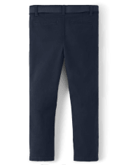 Pantalón Chino Niña Antiarrugas Con Cinturón - Uniforme