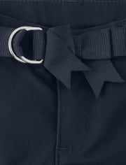 Pantalón Chino Niña Antiarrugas Con Cinturón - Uniforme