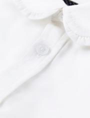 Camisa Niña Popelín Con Volantes Antiarrugas - Uniforme