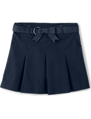 Girls Pleated Belted Skort - Uniform