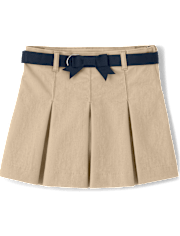Girls Pleated Belted Skort - Uniform