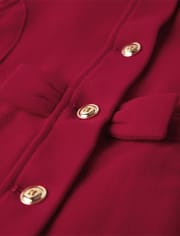 Girls Bow Melton Dressy Coat - A Royal Christmas