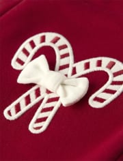 Girls Applique Candy Canes Ponte Jeggings - A Royal Christmas