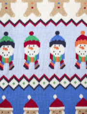 Robe pull jacquard Fille de Noël - Très Joyeux