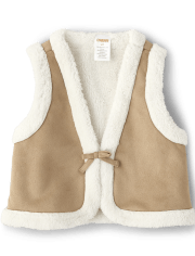 Girls Sherpa-Lined Vest