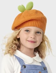 Girls Pumpkin Beret - Lil' Pumpkin