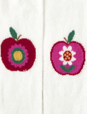 Girls Apple Tights 2-Pack - Apple Orchard