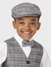 Boys Plaid Newsboy Hat - Winter Wonderland