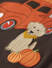 Camiseta estilo camionero bordada para niño - Lil' Pumpkin