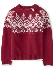 Boys Snowflake Fairisle Sweater - A Royal Christmas