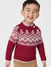 Boys Snowflake Fairisle Sweater - A Royal Christmas