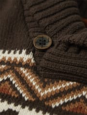 Boys Intarsia Bear Sweater - Montana Mountain
