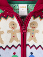 Sudadera con capucha unisex Fairisle con cremallera - Very Merry