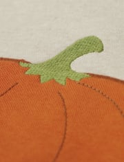 Boys Applique Pumpkin Fleece Hoodie - Lil' Pumpkin