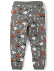 Boys Halloween Fleece Jogger Pants - Trick or Treat