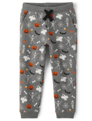 Boys Halloween Fleece Jogger Pants - Trick or Treat