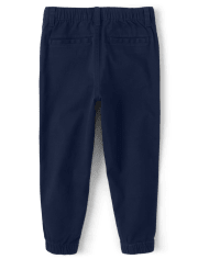 Boys Pull On Twill Jogger Pants - Apple Orchard