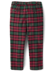 Boys Plaid Twill Dress Pants - A Royal Christmas