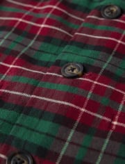 Gilet sergé à carreaux garçon - A Royal de Noël