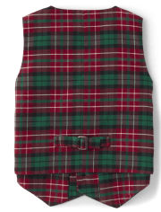 Gilet sergé à carreaux garçon - A Royal de Noël