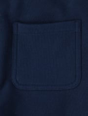 Boys Applique Dog Fleece Jogger Pants - Prep School