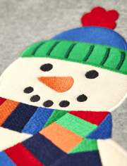 Sweat à capuche en polaire brodé bonhomme de neige pour garçons - Très joyeux