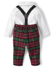 Baby Boys Matching Family Plaid 3-Piece Outfit Set- A Royal Christmas