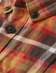 Baby Boys Dad And Me Plaid Corduroy 2-Piece Outfit Set - Happy Harvest