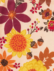 Girls Floral Leggings - Happy Harvest