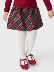 Girls Plaid Dupioni Skirt - A Royal Christmas