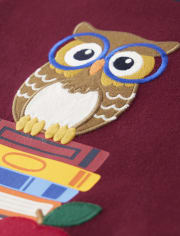 Boys Embroidered Owl Top - Prep School