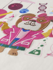Girls Embroidered Science Top - Prep School