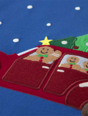 Camiseta Trucker navideña bordada para niño - Very Merry