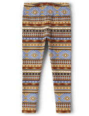 Girls Print Leggings - Montana Mountain