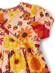 bébés filles Maman et moi Floral Flannel Tiered Robes - Happy Harvest