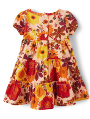 bébés filles Maman et moi Floral Flannel Tiered Robes - Happy Harvest