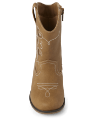 Girls Embroidered Heart Cowgirl Boots - Montana Mountain