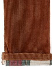 Boys Corduroy Roll Cuff Pants - Christmas Cabin