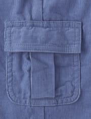 Pantalones jogger tipo cargo sin cordones de pana para niños