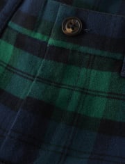 Boys Plaid Twill Dress Pants - Nutcracker