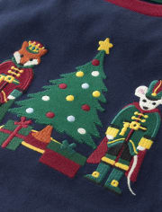 Boys Christmas Tree Layered Top - Nutcracker